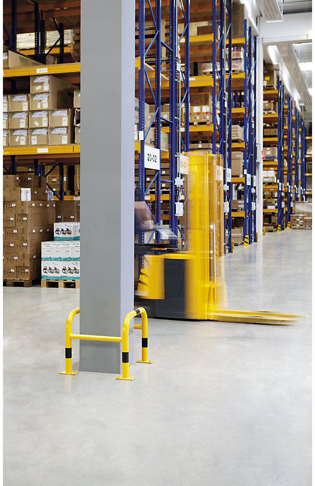 Rammschutz für Pfosten, verzinkt und beschichtet, HxBxT 600 x 720 x 720 mm Moravia