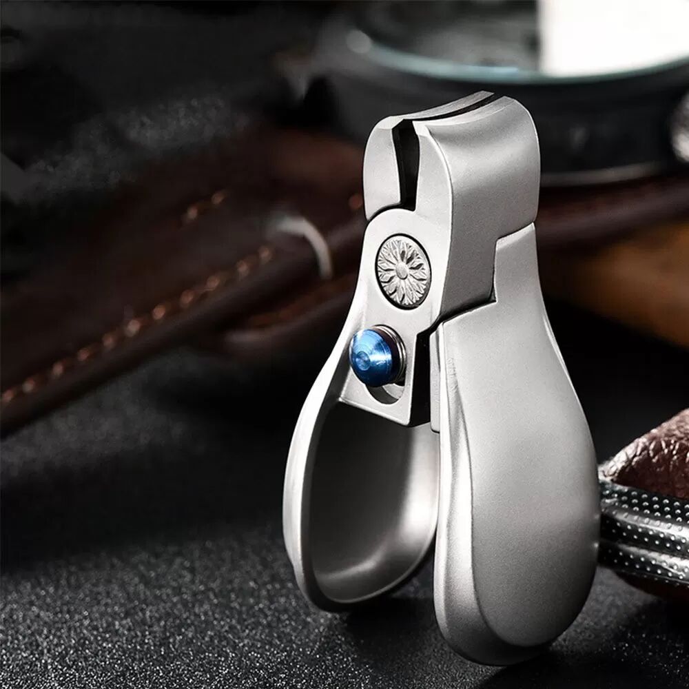 INF Mini Coupe-Ongles Anti-Éclaboussures - Acier Inoxydable, Lame Tranchante, Conception Push-Pull