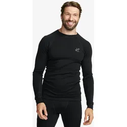 Route Merino Warm Base Layer Top Herren Black, Größe:L - Herren > Funktionsunterwäsche - Schwarz