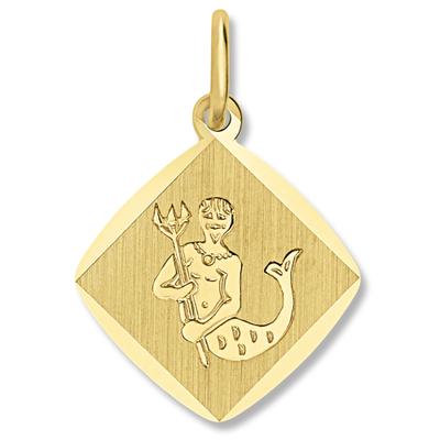 Sternzeichenanhänger ONE ELEMENT "Wassermann Sternzeichen Anhänger aus 333 Gelbgold", gold, Schmuckanhänger, Damen, Wassermann, Gelbgold 333 Gold, Gelbgold 333, Gold, Sinnbild Ihrer Persönlichkeit – eine schöne Idee zum Verschenken