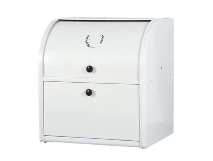 SAGELSHN Brotkasten Brotbox Retro Brotkasten Aus Metall, Doppelschichtig, Moderner Metall-Brotkasten, Brotaufbewahrungsbehälter Für Theke Vintage Modern