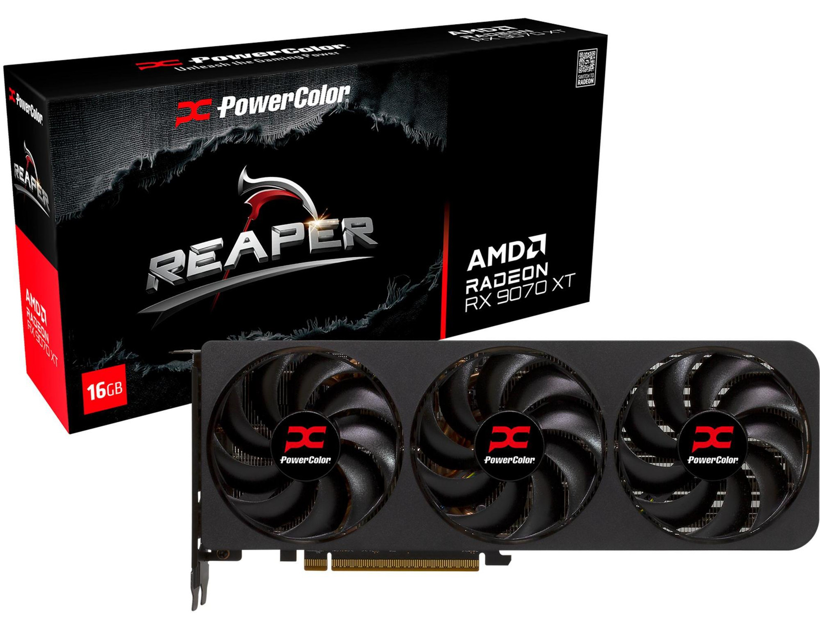 PowerColor Reaper RX9070XT 16G-A videokaart