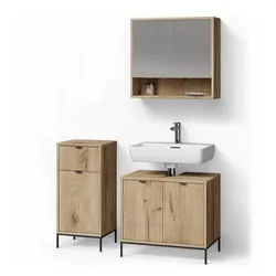 BADMÖBEL-SET ATERNO, Viking Oak, 3-teilig