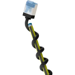 goobay LAN-Kabel CAT6A 0,25m schwarz