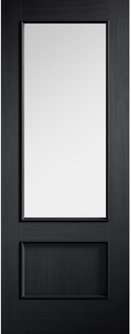 LPD Doors Murcia Glazed Internal Door Black 83.8cm x 198.1cm