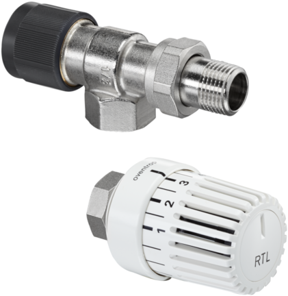 Oventrop Rücklauf-Temperaturbegrenzer-Set 1028364 Rücklauf-Axialventil und Thermostat Uni RTLH