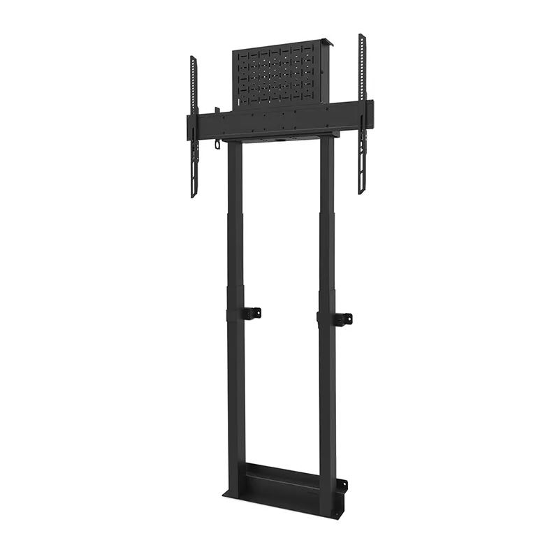Neomounts by Newstar Motorised Wall Stand incl. storage box 10cm Wheels VESA 100x100 up to 800x600 schwarz