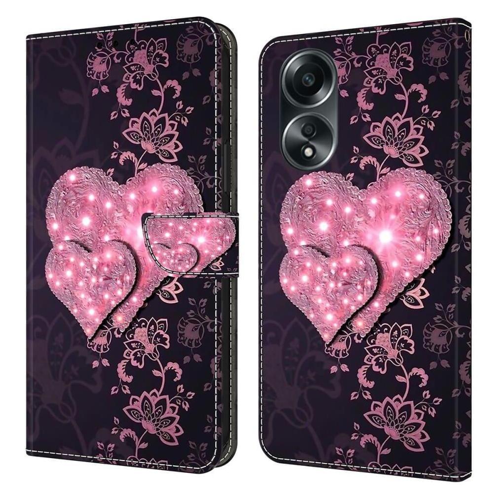 Cover-Discount OPPO A58 4G - 3D-Effekt Hülle Etui Herzen (Oppo A58 4G) (660171406E)