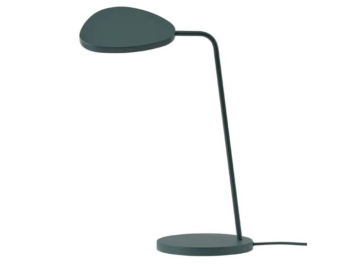 Muuto Lampe de table Leaf blanche Dark green