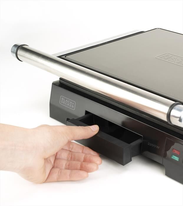 Black & Decker Bistecchiera 2200w Bxgr2200e-nero