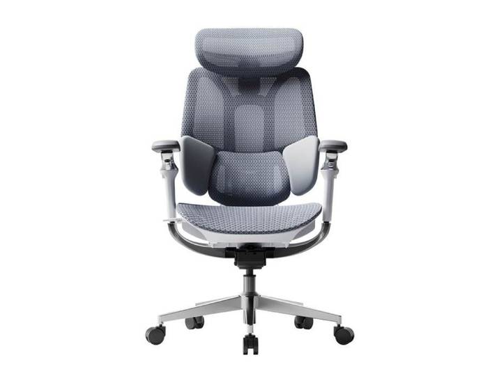 Hbada E3 Pro Édition 2026 Chaise de Bureau Ergonomique Support Lombaire Dynamique 3 Zones Accoudoirs 720°(Gris sans Repose-Pieds)