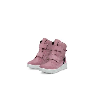 Klettboot ECCO "ECCO URBAN SNOWBOARDER", Mädchen, Gr. 27, rosa (altrosa), Leder, Textil, Schuhe, Winterboots, Winterstiefel, Snowboots mit GORE-TEX