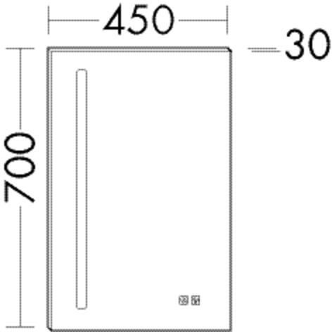 Burgbad Leuchtspiegel Fiumo 700x450x30 Fiumo, SIJV045PN491 SIJV045PN491