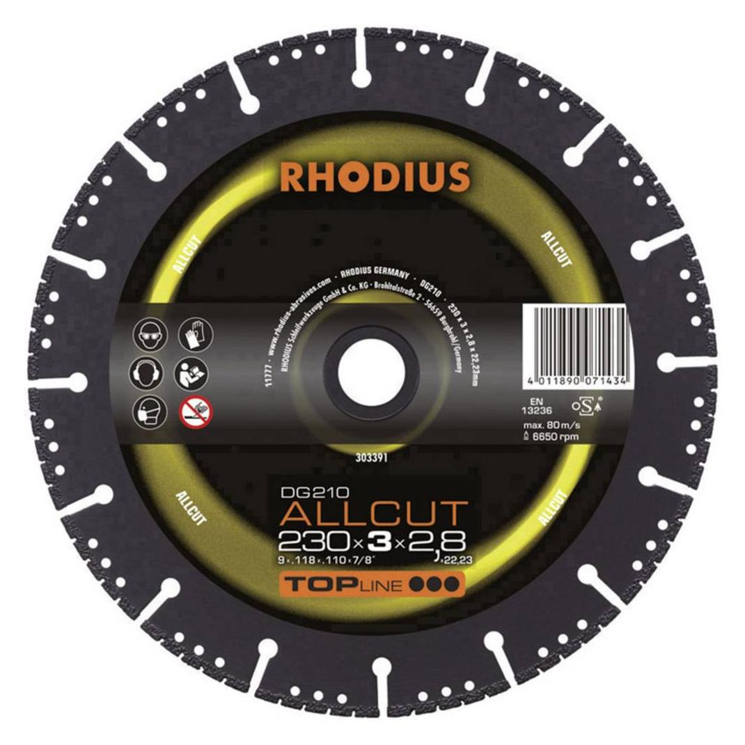 Rhodius DG210 ALLCUT Diamanttrennscheibe (303390)