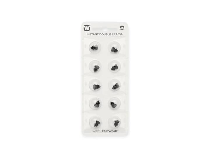 widex Instant Double Ear-tip maat XS 10-delige blister voor EX hoorplaat apparaten