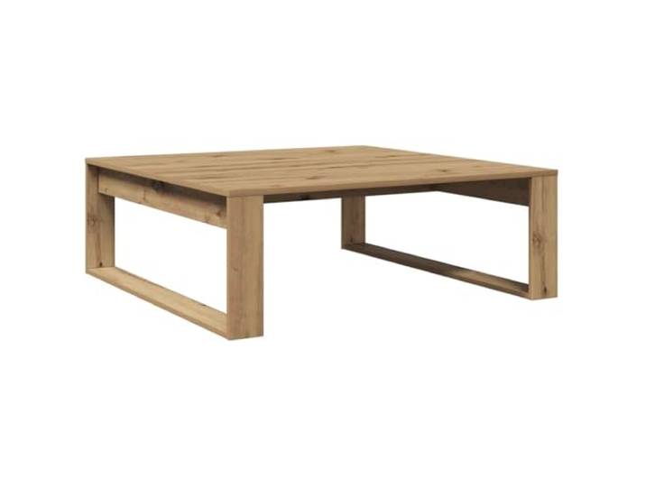 Couchtisch Eiche Artisan 100x100x35cm Tischplatte 100x100 cm, Höhe 35 cm, Artisaneiche Finish, Holzwerkstoff, leicht zu reinigen