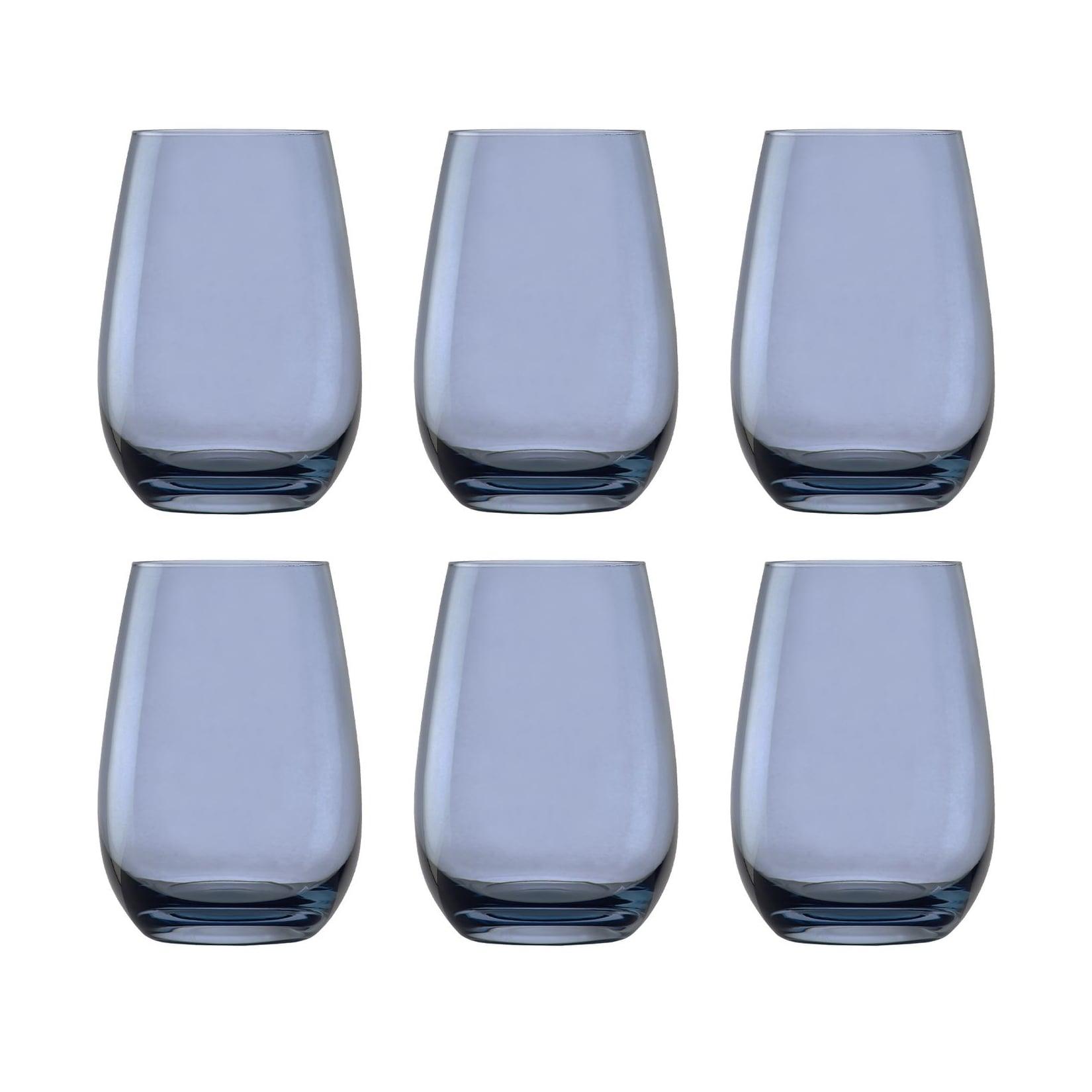Farbige Trinkgläser ELEMENTS 6er-Set, Blaugrau, 465 ml
