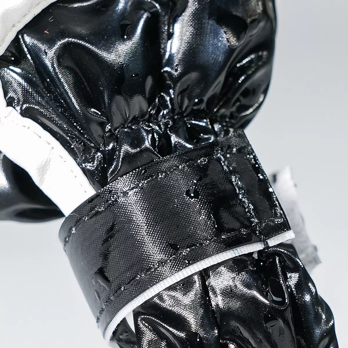 INF Wasserdichte Hunde Schneestiefel für kleine bis mittelgroße Hunde - 4er Set, Schwarz PU Leder L