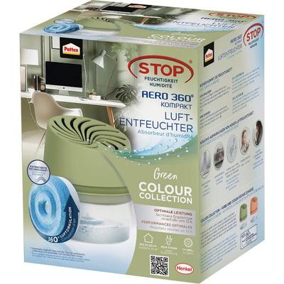 Pattex Luftentfeuchter, BAD 360° Kompaktgerät und 450 g Tab, grün, 9H BADG3