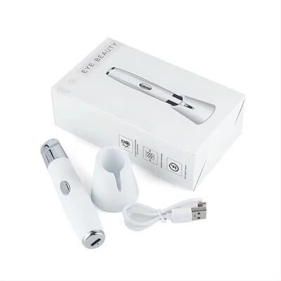Uplifted Goods 5 In 1 Eye Beauty Device For Dark Circles Puffiness And Skin Rejuvenation white
