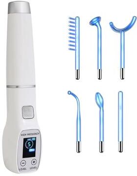 Youfap Market High Frequency Electrode Wand For Acne Treatment & Skin Care, Glass Tube Electrotherapy Facial Therapy Wand High Frequency Electrode Wand For Acne Treatment & Skin Care, Glass Tube Electrotherapy Facial Therapy Wand