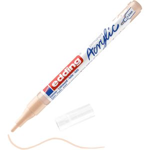 Edding Acrylstifte 5300 Acrylic, fein, warmbeige, Rundspitze 1-2mm, wasserfest