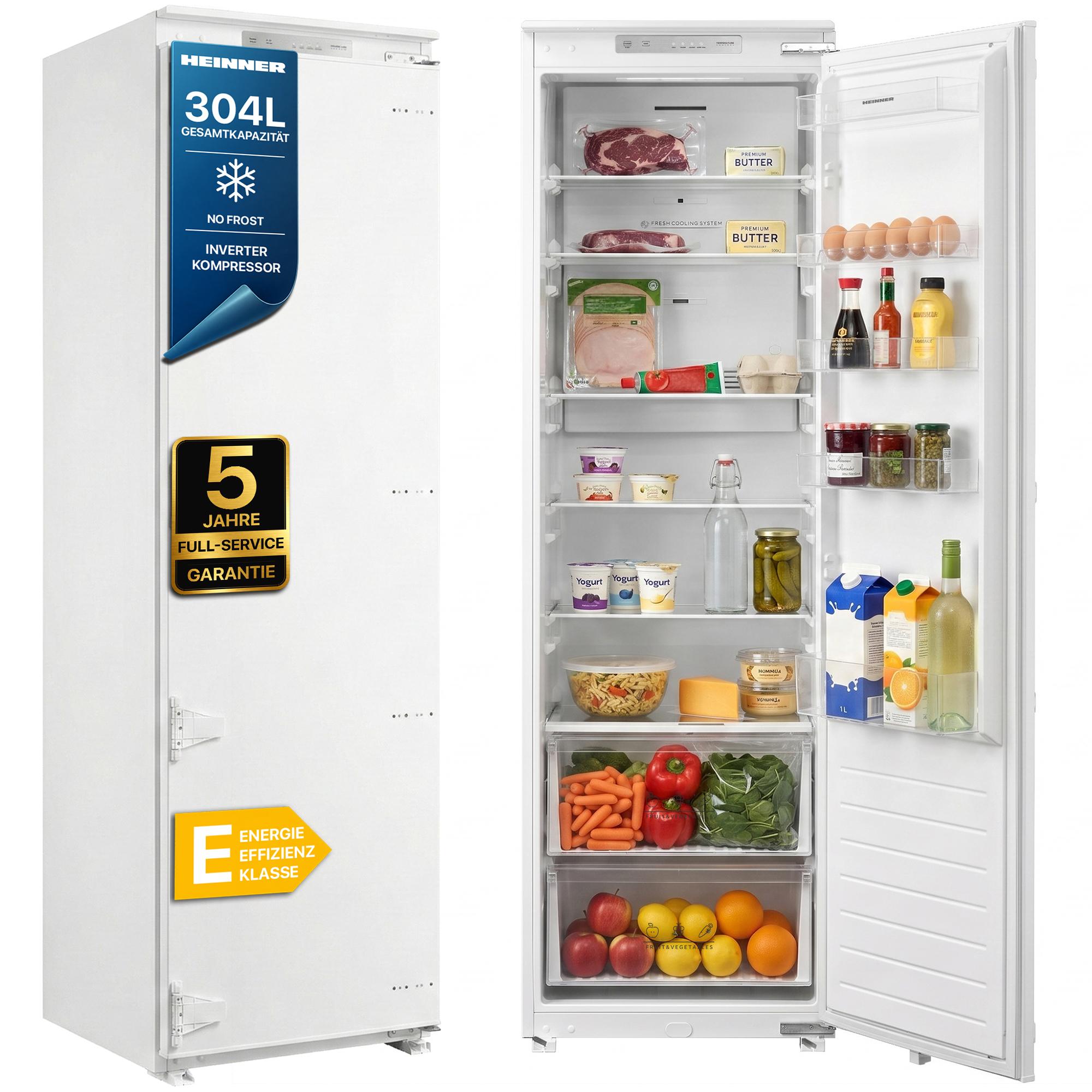 Heinner HF-BIM304NFINVE++, 304 l, No-Frost-System, 35 dB, E, Weiß