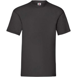 Fruit-of-the-Loom Arbeitsshirt Valueweight T, T-Shirt, Rundhalsausschnitt, schwarz, Größe XL