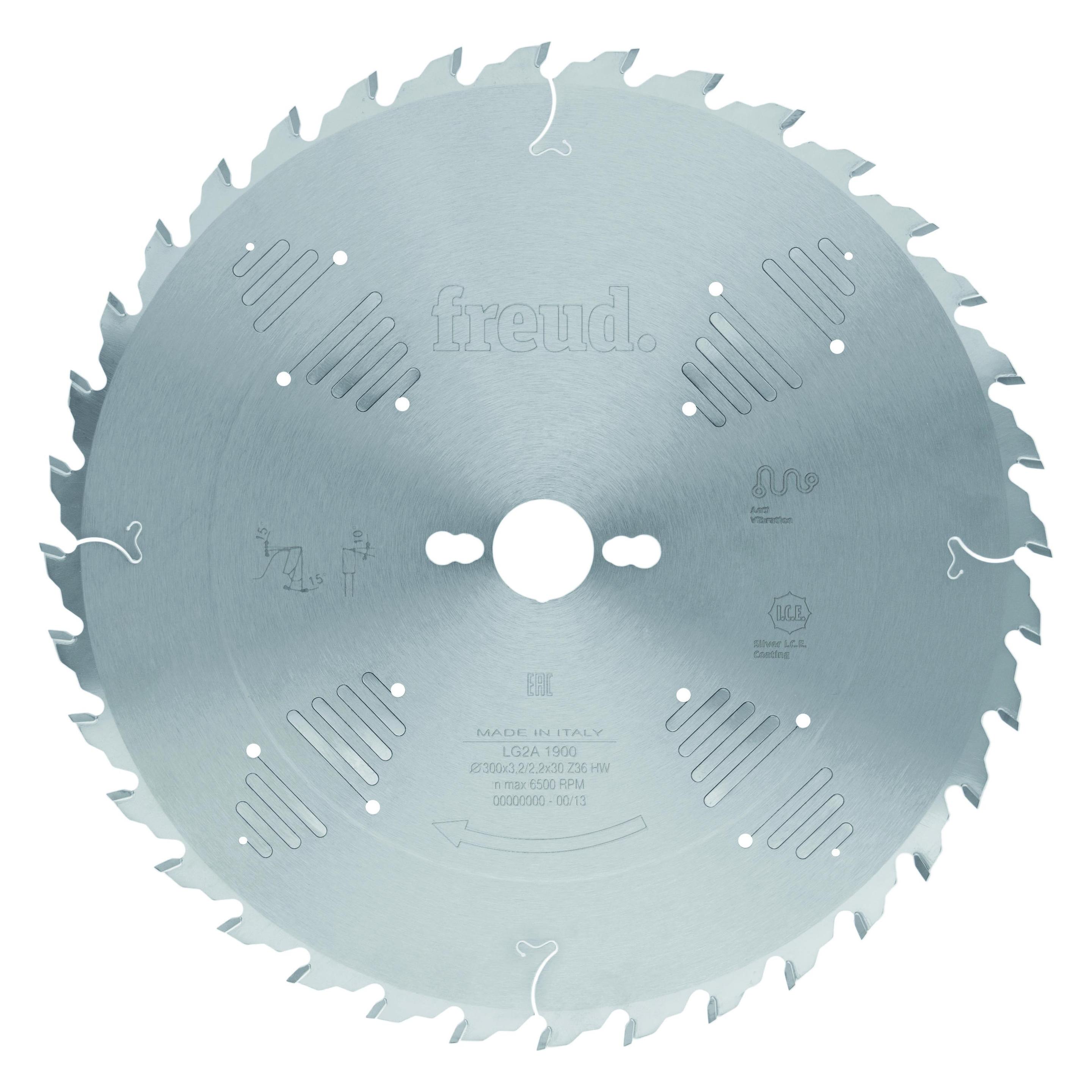 Freund Sägeblätter zum Längs- und Querschneiden von Holzplatten - 300 x 3,2 / 2,2 x 30 mm Z48 (228221)