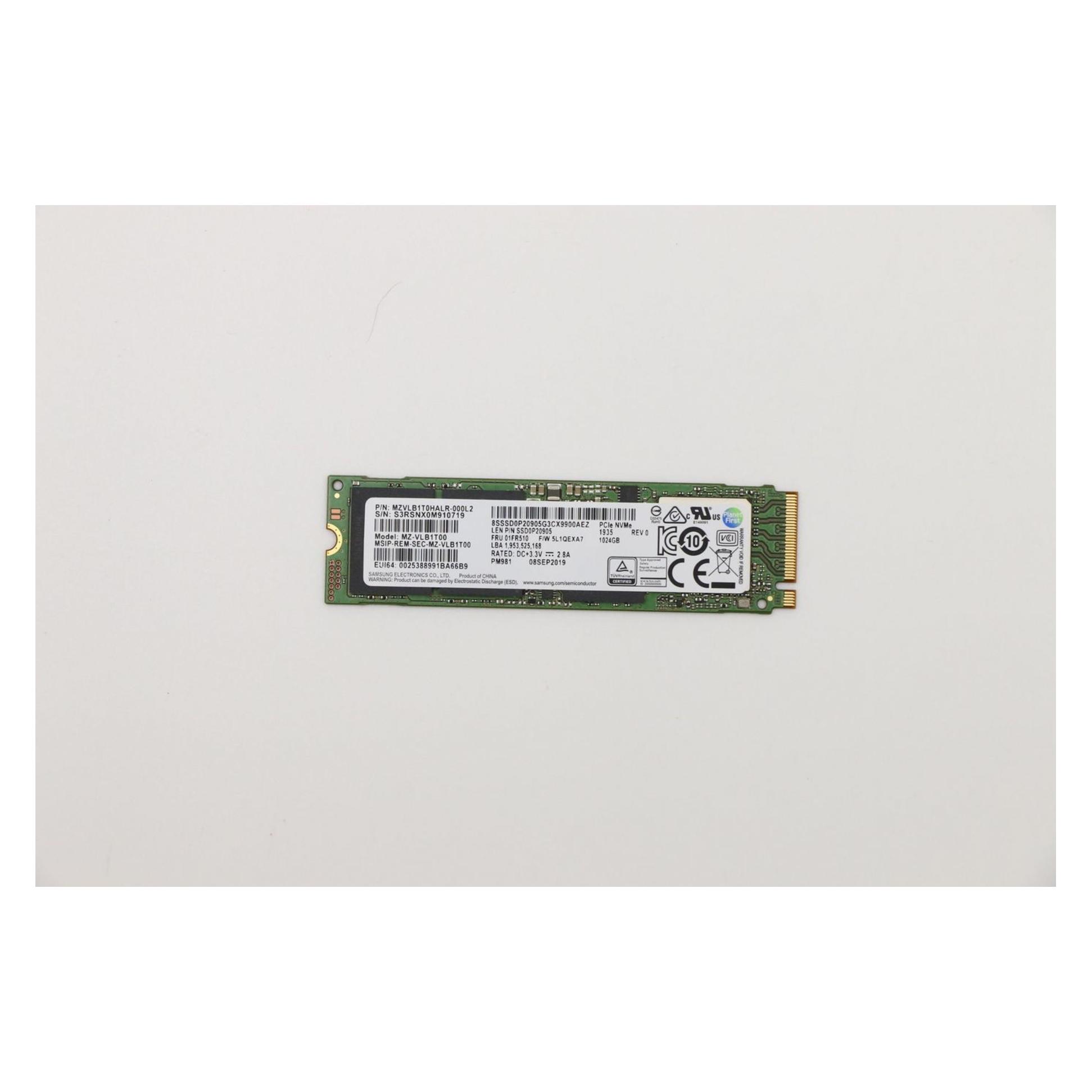 Lenovo SSD ASM Storage SSD PM981 PCIe (1000 GB, M.2 2280) (01FR510)