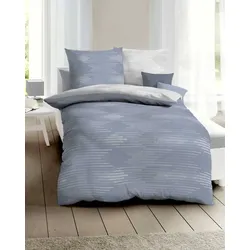 kaeppel Bettwäsche Satin Ikat taube 155x200 cm + 80x80 cm