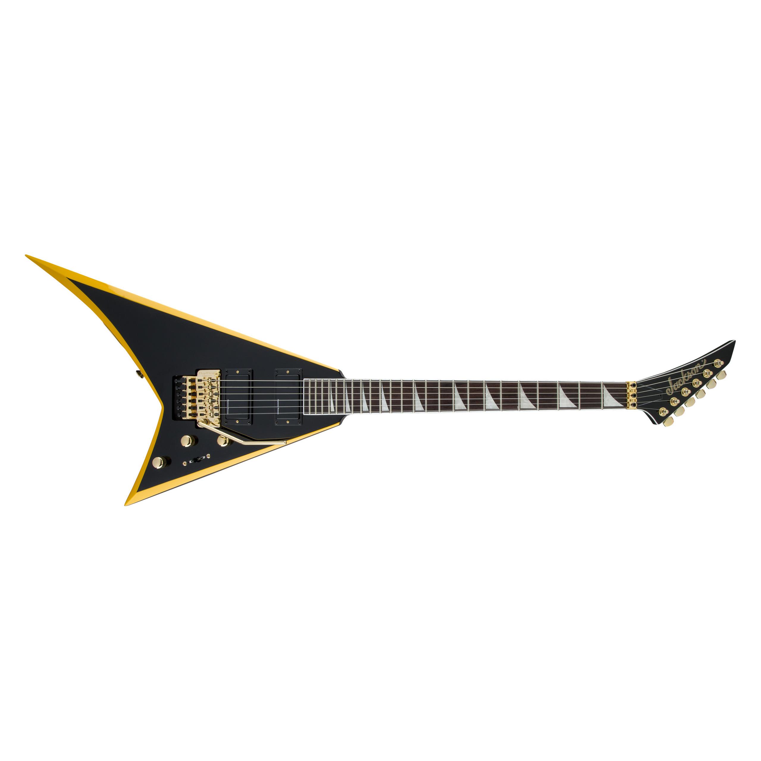 Jackson X Series Rhoads RRX24 Electric Guitar, Black with Yellow Bevels (E-Gitarre) (61561221)