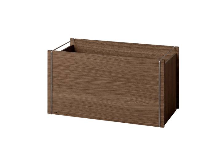 MOEBE Boîte de rangement Moebe Chêne fumé-acier inoxydable, 33x60x31 cm