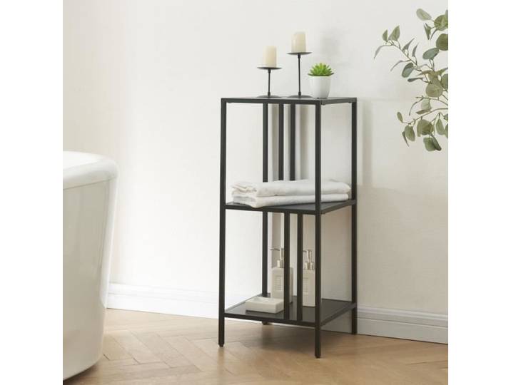 Étagère autoportante Kumlinge acier 80 x 35 x 35 cm noir