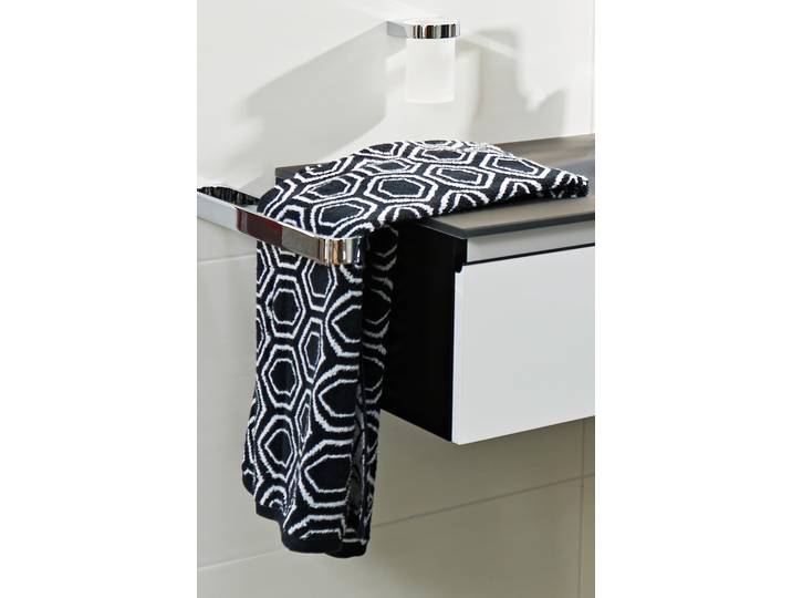 Serviette Formes Quotidiennes Ethno 50 x 1 x 100cm Noir/Noir