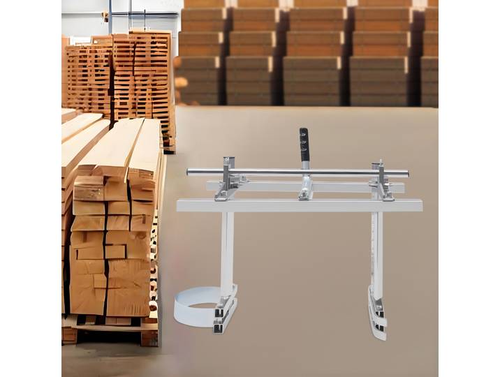 Scierie à chaîne 14-36 pouces, scierie à bois portable avec accessoires, support de scie à chaîne pour charpentiers, propriétaires et travailleurs du bois