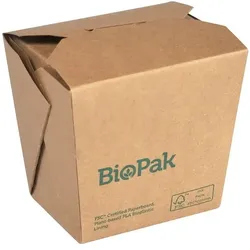 500x DUNI Bio Box Nudeln Small 480 ml Braun ungeteilt