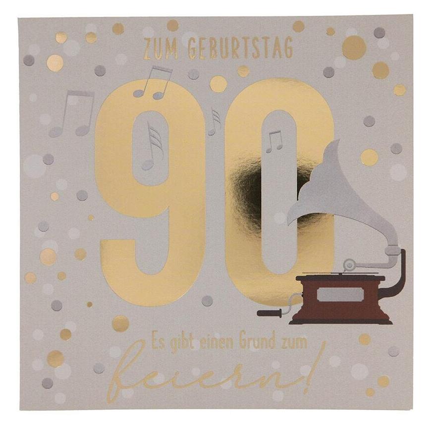 Magni Zahlenkarten mit Musik 90. Geburtstag, Motiv 56 (1 Stk.) (11515.056)