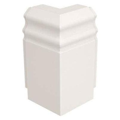 Elitec 114102 Ausseneck f.E- 4D 20x80-AE Sockelleiste "Berliner Profil" Alpinwei (2 cm) (114102)