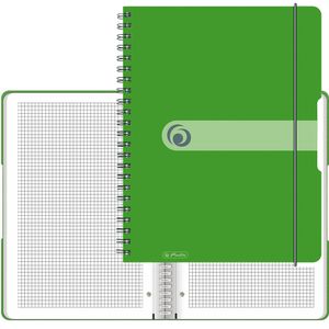 Herlitz Collegeblock 11293099 easy orga, A4, Rand rundum, 80 g/m², 80 Blatt, kariert