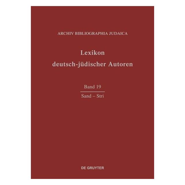 De Gruyter Sand-Stri (Deutsch, Hardcover) (67833776)