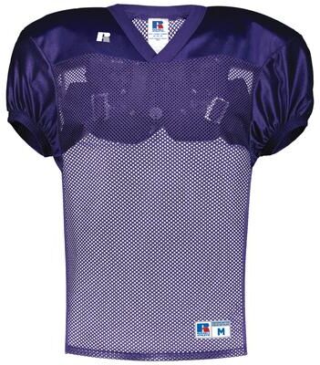 Russell Athletic S096BW Youth Stock Practice Jersey T-Shirt in Purple size XL   Polyester