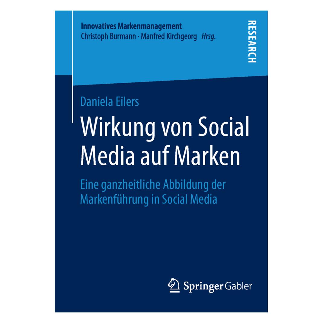 Springer Wirkung von Social Media auf Marken (Deutsch, Softcover, Daniela Eilers) (55555874)