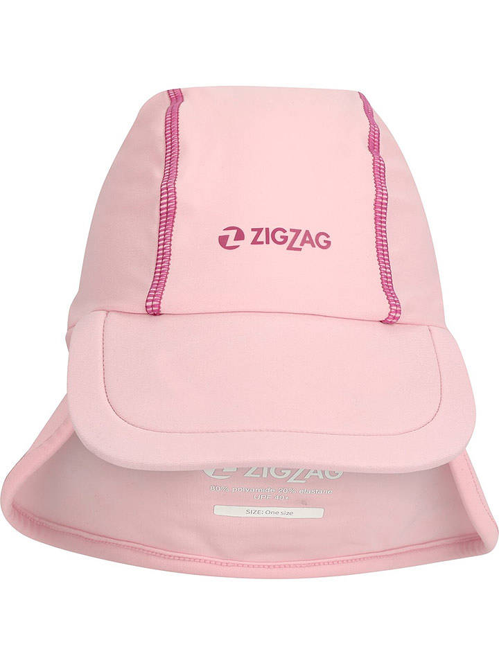 Zigzag Nackenschutzcap in Rosa - onesize