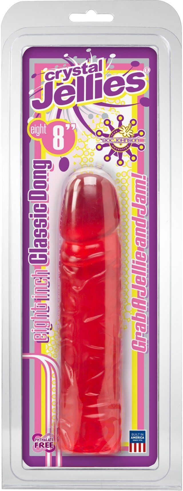 Doc Johnson USA Dong rose Crystal Jellies - 19 cm