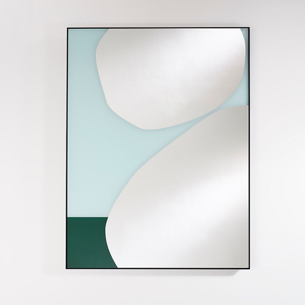 Fairmont Park Sena Flat Mirror Blue/Green 107cm H X 2cm D