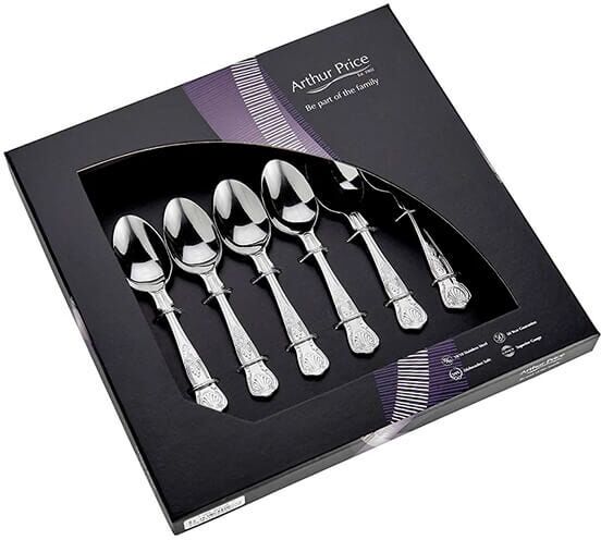 Arthur Price Classic Kings Set of 6 Teaspoons