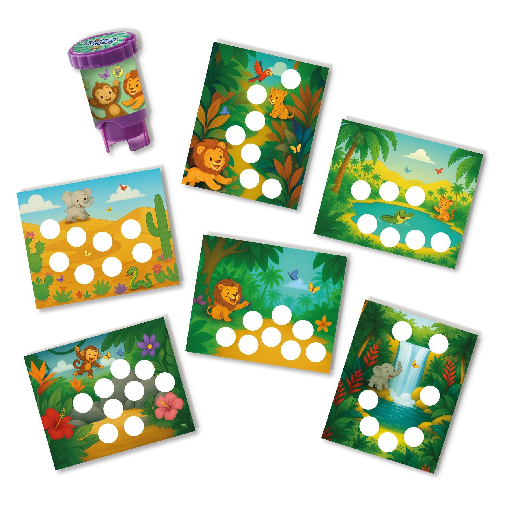 Ses Sticker stamper - Dschungeltiere (14606)