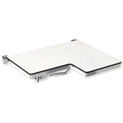 Hewi System 900 Duschklappsitz 900.51.20640 692 x 538 mm, links, L-förmig, poliert
