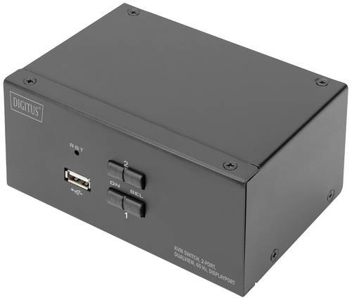Digitus DS-12862 2 Port KVM-Umschalter DisplayPort 3840 x 2160 Pixel